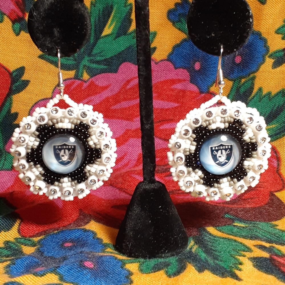 Raiders Pow Wow Native American Earrings
